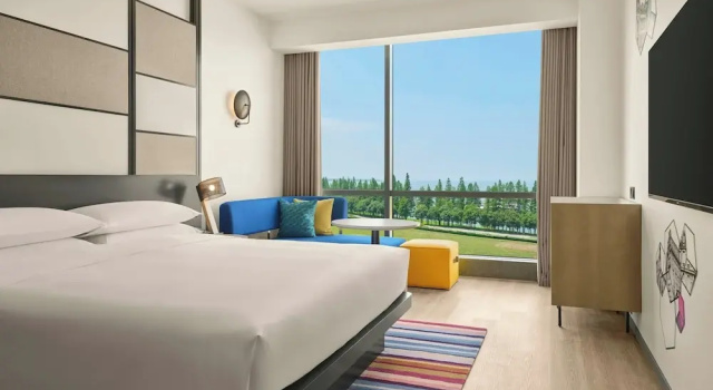 Двухместный номер Standard с видом на озеро Aloft by Marriott Kunshan Dianshan Lake