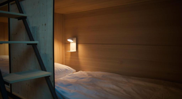 Кровать в общем номере Silo Design & Boutique Hostel Basel