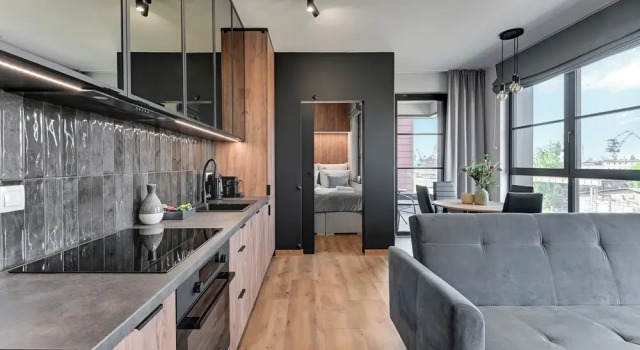 Апартаменты Deluxe DOKI Living & Foodhall by Downtown Apartments