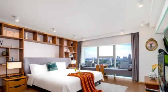 Люкс Business Leisure· River View Loft Suites Hotel (Qiaokou Road Metro Branch, Yuexiu Fortune Center)