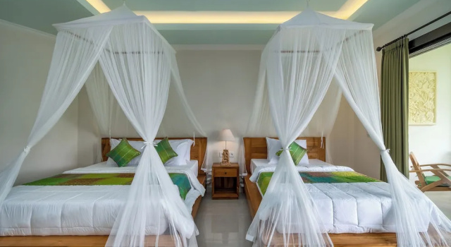 Семейная вилла с балконом и с видом на сад Cahaya Ubud Villa