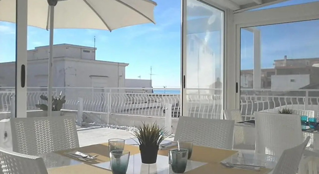 Deluxe dobbelt værelse med altan med havudsigt Casa Manfredi