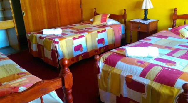 Bett im Wohnheim Alojamiento Soledad