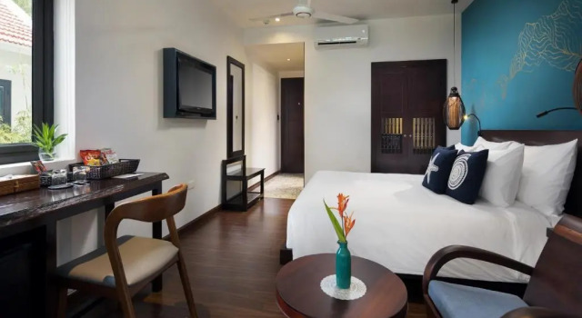 Двухместный номер Deluxe с видом на бассейн The Blue Alcove Hotel