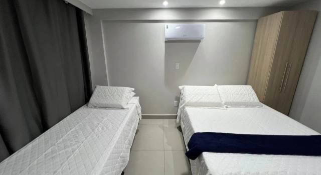 Апартаменты Premium рядом с пляжем Catamarã Pé na Areia
