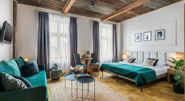Четырёхместный номер Grand Aparthotel Pergamin