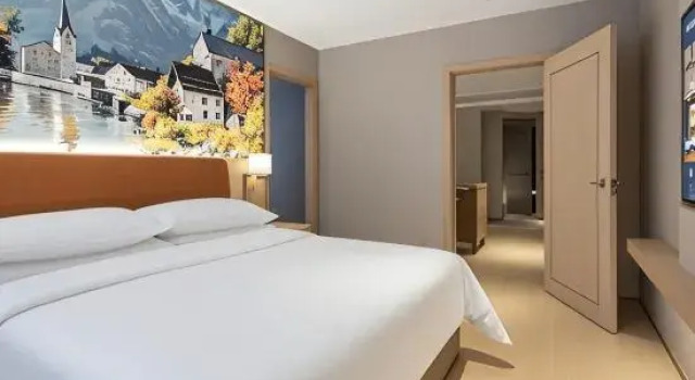 Люкс Deluxe Vienna Hotel Suzhou Likou subway station Branch