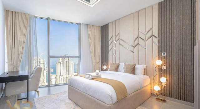 Marco Polo - Surreal Sea, Marina & Dubai Eye View on High Floor, Забронировать Апартаменты/квартира Отели Эмирата Дубая с парковкой, рядом с Торговый центр The Beach, Парковка