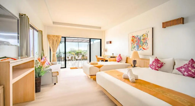 Люкс Family рядом с пляжем Villa Cha-Cha Krabi Beachfront Resort