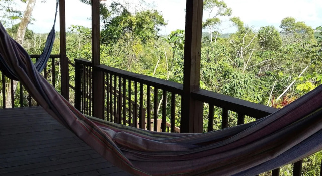 Bett im Wohnheim Hidden Haven