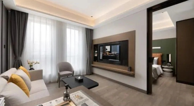Двухместный люкс Deluxe Shanghai Jiading New Town Suisse Place Apartment Hotel
