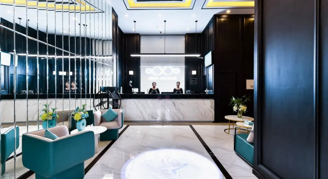 Xana Hotelle·Chengdu Greenland Being Funny Xianggeli, Boek Hotel Hotels in Chengdu met parkeren, Parkeren