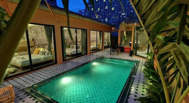 Вилла с 4 комнатами Dojo pool villa