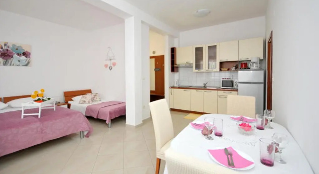 Студия с частичным видом на море Apartments Roza