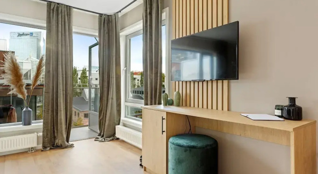 Апартаменты Superior с 3 комнатами с балконом BJØRVIKA APARTMENTS, Teaterplassen, Oslo city center