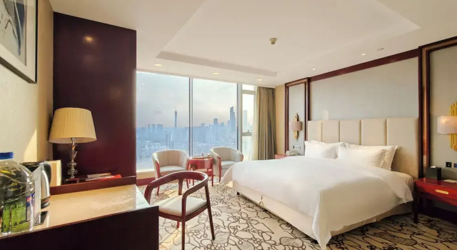 Двухместный номер Canton Tower Deluxe с видом на реку Soluxe Hotel Guangzhou