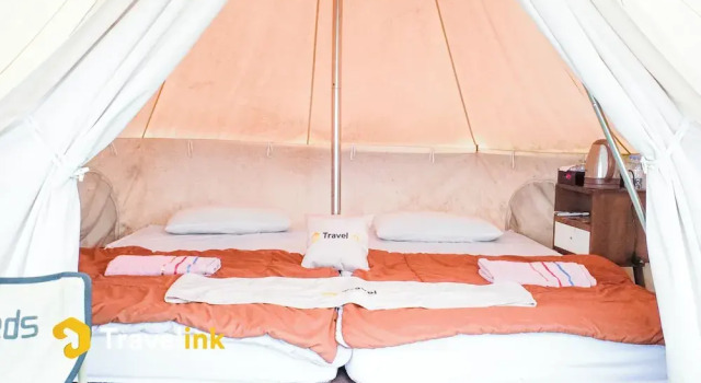 Tenda con vista sui campi Sun CampGround