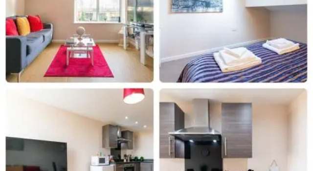 Centauri Apartments in Metro House, Rezervasyon Daire Trafford daireler, Daire