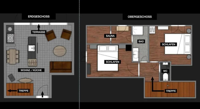 Апартаменты Superior GÄSTEWOHNUNGEN AM SEE "Maisonette & Suite"