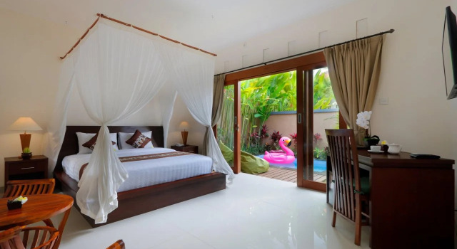ThanTha Ubud Villa, Rezervovat Vila Chaty v Bali, Chalupa