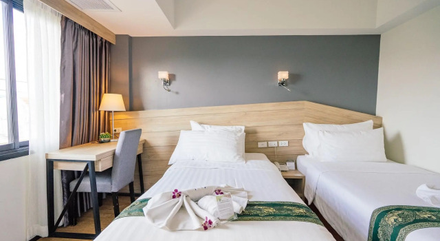 Двухместный номер Deluxe Porpiang Hotel - โรงแรมพอเพียง