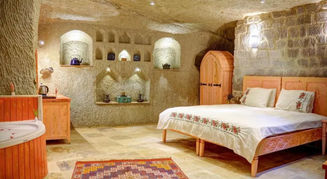 Двухместный номер Deluxe Aşk-ı Nare Cave Hotel - Swimming Pool & SPA
