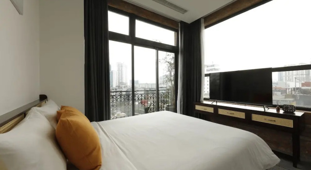 Апартаменты с балконом Mersey Central Hanoi ApartHotel