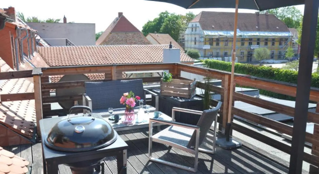 Gemütliche Dachwohnung mit kleiner oder großer Dachterrasse nebeneinander, Prenota Hotel Hotel a Garz con parcheggio, Parcheggio