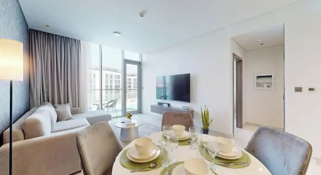 Апартаменты Luxury PVH - Lagoon View 1BR District One Res 4