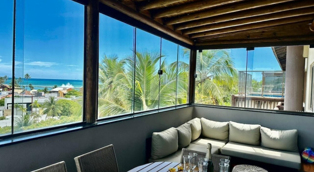 Апартаменты Cobertura Beira-Mar | 4 Quartos | Varanda Gourmet e Churrasqueira | Barra Bali | Destino BSM 418