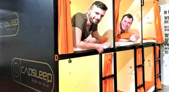 Bett im Wohnheim Capsleep Cihampelas - Hostel