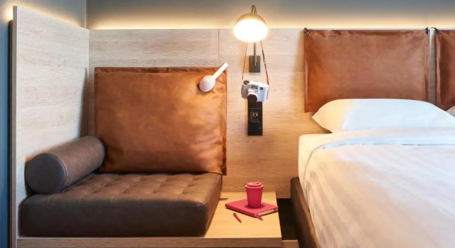 Двухместный номер Moxyfied Sleeper с балконом Moxy Brussels City Center