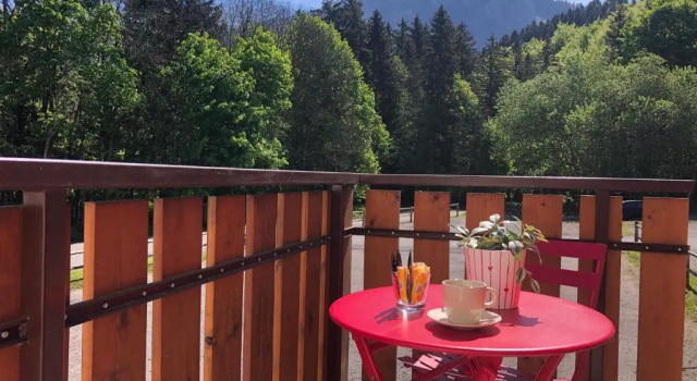 Студия с видом на горы Appartement Studio Fondue chocolat 100m des pistes Wifi