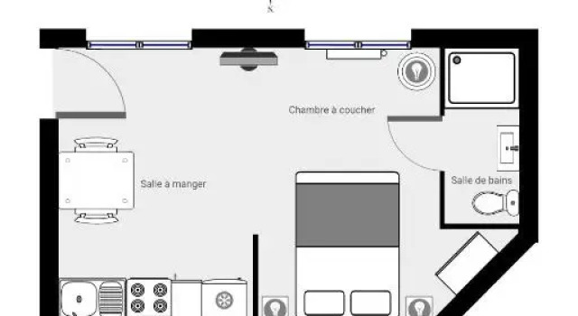 Студия Les Suites de lAlvertonne