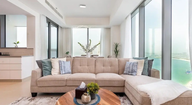 SuperHost - Magnificent Panoramic Sea View With 2 Balconies, Забронировать Отель Дубай Эмират Дубай, рядом с Jumeirah Beach Residence Tram Station 2