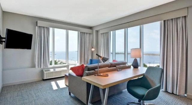 Люкс с видом на океан Hilton Garden Inn Biloxi