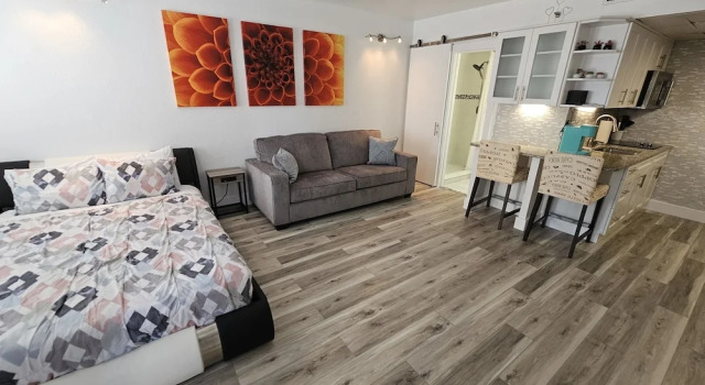 Двухместная студия с балконом и с частичным видом Cozy Condos Near Universal & Seaworld