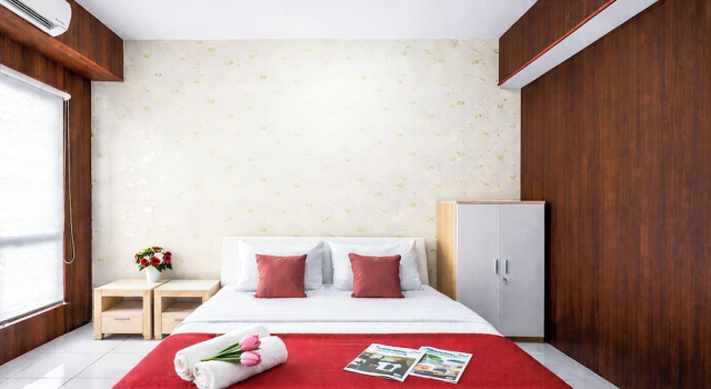 Wood Accents Studio At Tamansari Prospero Sidoarjo Apartment
