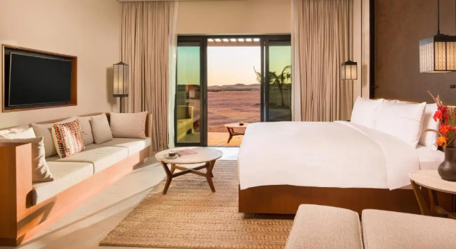 Двухместный номер с террасой с видом на лагуну Alila Hinu Bay Salalah Mirbat