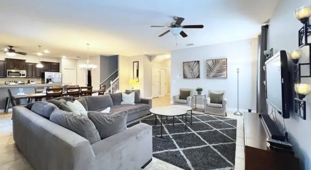 Beautiful 7 Bed Pool Home With Game Room-9117ecl 7 Bedroom Home, Book Feriehus Hoteller i Four Corners med pool, Swimmingpool