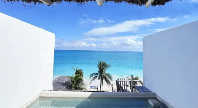 Двухместный номер Deluxe с балконом и с видом на океан Punta Blanca | Beachfront Boutique Hotel