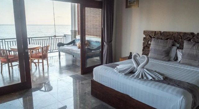 Двухместный номер Deluxe с балконом и с видом на море Amed Beach Villa