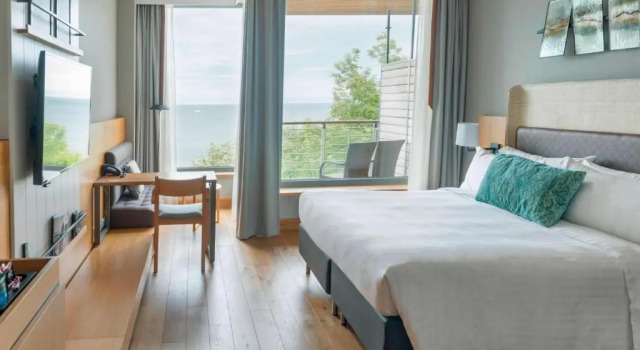 Двухместный номер Superior с балконом и с видом на море Sopot Marriott Resort & Spa