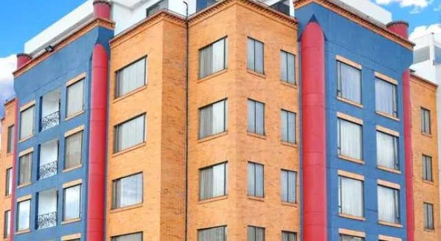 Кровать в общем номере Hotel Egina Bogotá