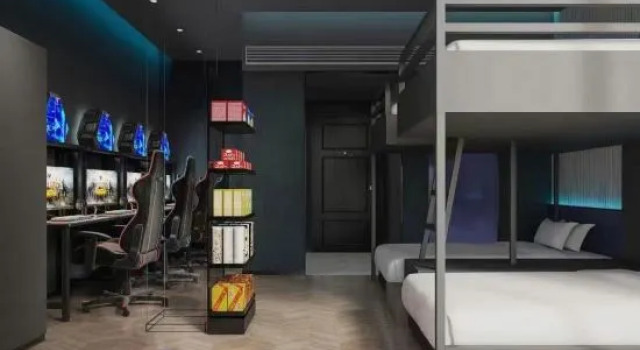 Кровать в общем номере Yueta X Quying Esports Hotel (Guangzhou Tianhe Square Chebei Subway Station Branch)