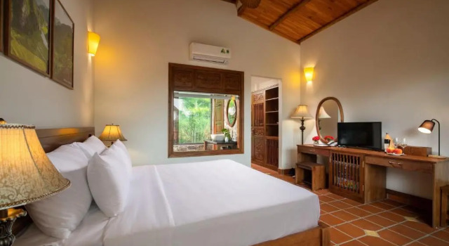 Двухместный номер Deluxe с видом на сад Khách xá Bái Đính - Bai Dinh Guest House