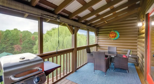 Views, Fire Pit + Game Room: Smoky Mountain Cabin