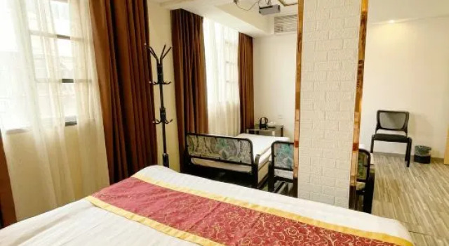 Кровать в общем номере Yiru Express Apartment Hotel（Shantou's long corridor on the seaside)