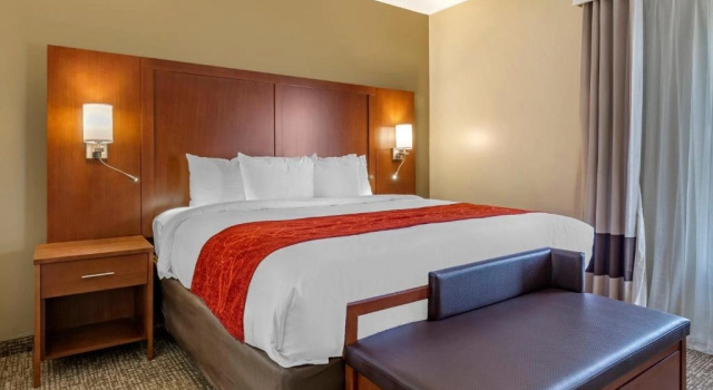 Четырёхместный люкс c 1 комнатой Comfort Suites Near Camp Lejeune
