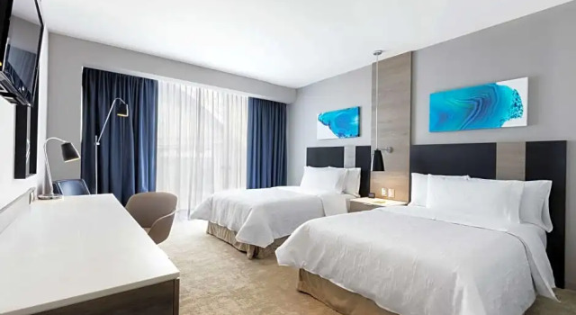 Номер с окнами в пол Hilton Garden Inn Mexico City Santa Fe